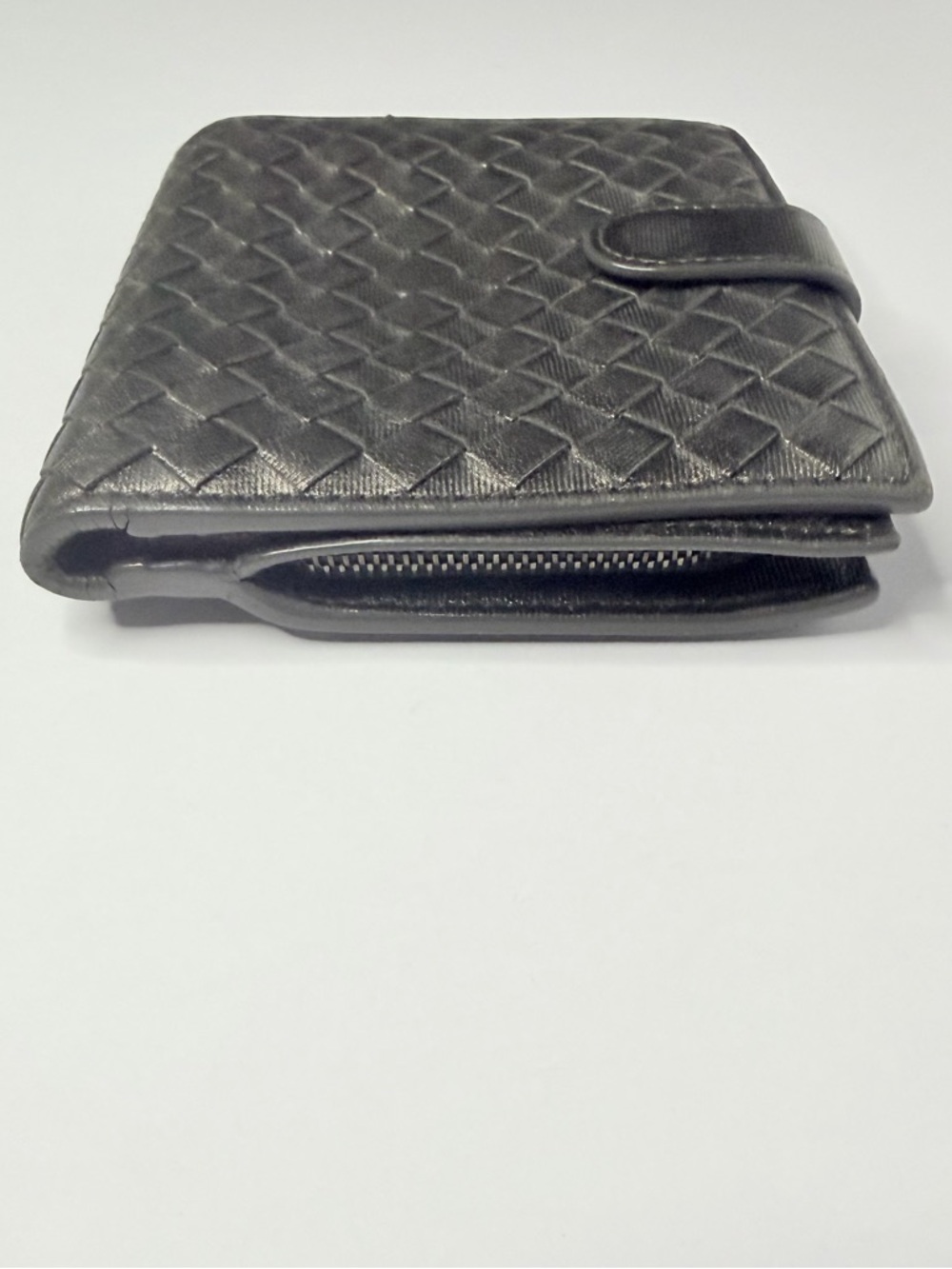 Bottega Veneta Metallic Gray Intrecciato Leather Wallet - Picture 3 of 7